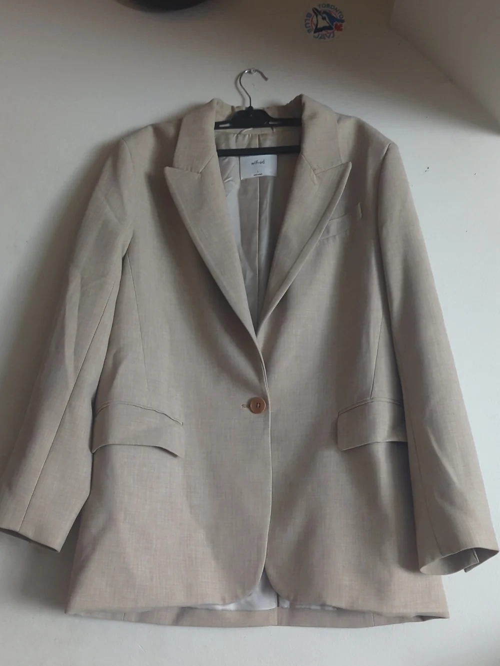 Wilfred Generation Blazer In Heather Oat Beige - Picture 6 of 14